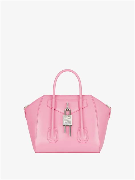 givenchy mini antigona pale coral pink|mini antigona lock denim tote bag.